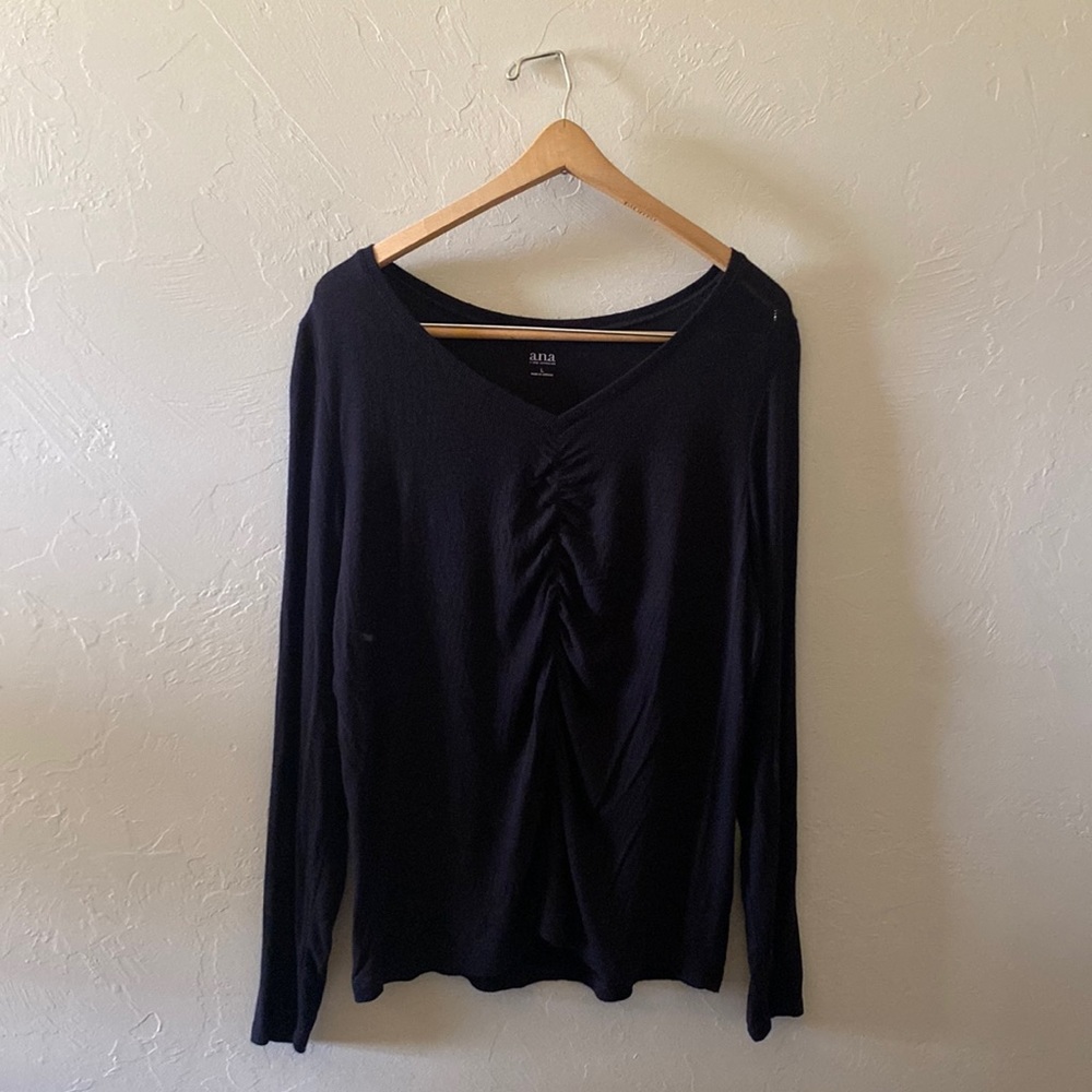 Black cinched long sleeve